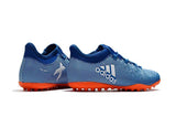 Adidas X Tango 17.3 Turf Soccer Cleats Deep Royal Blue Silver Orange - soccerstory