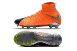 Nike Hypervenom Phantom III DF FG Soccer Cleats Orange Blue Chrome - soccerstory