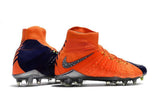 Nike Hypervenom Phantom III DF FG Soccer Cleats Orange Blue Chrome - soccerstory