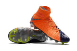 Nike Hypervenom Phantom III DF FG Soccer Cleats Orange Blue Chrome - soccerstory