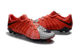 Nike Hypervenom Phantom III FG Soccer Cleats Grey Red Black - soccerstory