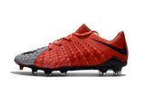 Nike Hypervenom Phantom III FG Soccer Cleats Grey Red Black - soccerstory