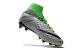 Nike Hypervenom Phantom III DF FG Soccer Cleats Grass Green Grey - soccerstory