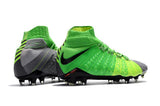 Nike Hypervenom Phantom III DF FG Soccer Cleats Grass Green Grey - soccerstory