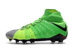 Nike Hypervenom Phantom III DF FG Soccer Cleats Grass Green Grey - soccerstory