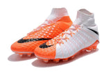 Nike Hypervenom Phantom III DF FG Soccer Cleats White Orange Black - soccerstory