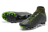 Nike Hypervenom Phantom III DF FG Soccer Cleats Grey Green Black - soccerstory