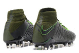 Nike Hypervenom Phantom III DF FG Soccer Cleats Grey Green Black - soccerstory