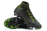 Nike Hypervenom Phantom III DF FG Soccer Cleats Grey Green Black - soccerstory