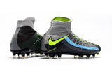Nike Hypervenom Phantom III DF FG Soccer Cleats Black Volt Dark Grey - soccerstory