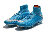Nike Hypervenom Phantom III DF FG Soccer Cleats Total Blue White - soccerstory
