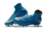 Nike Hypervenom Phantom III DF FG Soccer Cleats Total Blue White - soccerstory