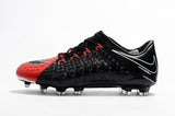Nike Hypervenom Phantom III FG Soccer Cleats Black Red - soccerstory