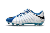 Nike Hypervenom Phantom III FG Soccer Cleats White Blue Black - soccerstory
