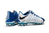 Nike Hypervenom Phantom III FG Soccer Cleats White Blue Black - soccerstory