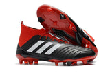 Adidas Predator 18.1 FG Soccer Cleats Core Black White Red - soccerstory