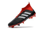 Adidas Predator 18.1 FG Soccer Cleats Core Black White Red - soccerstory