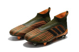 Adidas Predator 18+ FG Soccer Cleats Gold Army Green Black - soccerstory