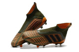 Adidas Predator 18+ FG Soccer Cleats Gold Army Green Black - soccerstory