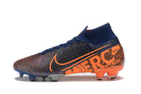 NIKE Mercurial Superfly VII 360 Elite FG Orange DarkBlue - soccerstory