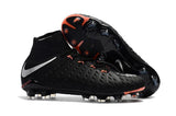 Nike Hypervenom Phantom III DF FG Soccer Cleats Black Metallic Silver - soccerstory
