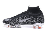 Nike Mercurial Superfly VI Elit FG Black White Leopard High Cut - soccerstory