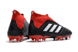 Adidas Predator 18+ FG Soccer Cleats Solar Red Core Black White - soccerstory