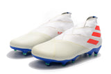 Adidas Nemeziz 19+ FG White Blue - soccerstory