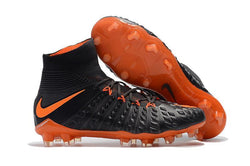 Nike Hypervenom Phantom III DF FG Soccer Cleats Black Orange - soccerstory