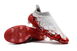 Adidas X 17+ Purechaos FG Soccer Cleats White Solar Red - soccerstory
