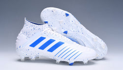 Adidas Predator 19.1 FG White Blue - soccerstory