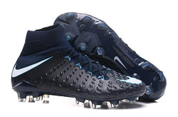 Nike Hypervenom Phantom III DF FG Soccer Cleats Black White - soccerstory