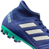 Adidas Predator 18.3 AG/FG Soccer Cleats Royal Blue White Green - soccerstory