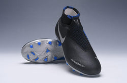 Nike Phantom Vision Elite DF FG Black Silver Blue - soccerstory