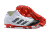 adidas Nemeziz 18.1 FG White Black Red - soccerstory