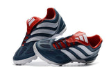 Adidas Predator Precision Turf Soccer Cleats Blue Grey White Red - soccerstory