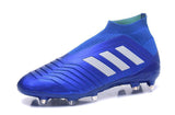 Adidas Predator 18+ FG Soccer Cleats Royal Blue White - soccerstory