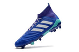 Adidas Predator 18.1 FG Soccer Cleats Purple Blue White turquoise - soccerstory