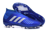 Adidas Predator 18+ FG Soccer Cleats Royal Blue White - soccerstory