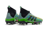 Adidas Predator 18+ FG Soccer Cleats Green Black Blue Yellow - soccerstory