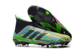 Adidas Predator 18+ FG Soccer Cleats Green Black Blue Yellow - soccerstory