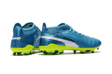 Puma One FG Football Boots - BlueWhiteGreen - soccerstory