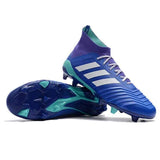 Adidas Predator 18.1 FG Soccer Cleats Purple Blue White turquoise - soccerstory