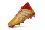 Adidas Predator 18.1 FG Soccer Cleats Golden Core White Red - soccerstory