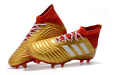 Adidas Predator 18.1 FG Soccer Cleats Golden Core White Red - soccerstory