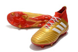Adidas Predator 18.1 FG Soccer Cleats Golden Core White Red - soccerstory