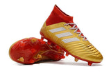 Adidas Predator 18.1 FG Soccer Cleats Golden Core White Red - soccerstory