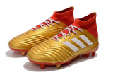 Adidas Predator 18.1 FG Soccer Cleats Golden Core White Red - soccerstory