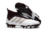 Adidas Predator 18+ FG Soccer Cleats White Gold Wine Red - soccerstory