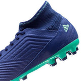 Adidas Predator 18.3 AG/FG Soccer Cleats Royal Blue White Green - soccerstory